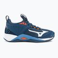 Men's volleyball shoes Mizuno Wave Momentum 2 navy blue V1GA211212 2