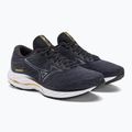 Men's running shoes Mizuno Wave Rider 26 2E odyssey gray/metallic gray/pale marigold 5