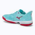 Women's tennis shoes Mizuno Wave Exceed Tour 5 AC tanger turquoise/fiery coral 2/white 3