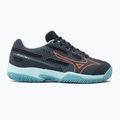 Children's tennis shoes Mizuno Exceed Star CC collegiate blue/soleil/tanager/turquoise 2