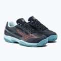 Children's tennis shoes Mizuno Exceed Star CC collegiate blue/soleil/tanager/turquoise 4
