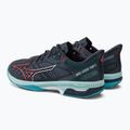 Men's tennis shoes Mizuno Wave Exceed Tour 5 CC collegiate blue/soleil/tanager turquoise 3