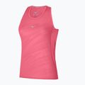 Women's running tank top Mizuno Aero Tank sunkissed coral