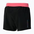 Women's running shorts Mizuno Alpha 4.5 black/coral 2