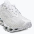 Women's running shoes Mizuno Wave Prophecy 12 white/silver 7