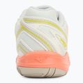 Women's tennis shoes Mizuno Break Shot 4 AC snow white/ neon flame/ ghost gray 6