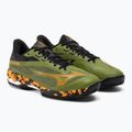 Men's padel shoes Mizuno Wave Exceed Light 2 Padel calliste green / vibrant orange / black 4