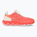 Women's tennis shoes Mizuno Wave Enforce Tour CC candy coral/snow white/neon flame 2