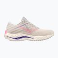 Women's running shoes Mizuno Wave Inspire 19 snow white/ hi vis pink/ purple punch 10