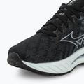 Women's running shoes Mizuno Wave Inspire 19 black/silverstar/screst 8