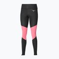 Women's leggings Mizuno Core Long Tight black/sangria sunset