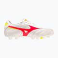 Men's Mizuno Morelia II Elite MD football boots white/flery coral2/bolt2 8