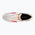 Men's Mizuno Morelia II Elite MD football boots white/flery coral2/bolt2 10