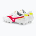 Mizuno Morelia II Club MD men's football boots white/flery coral2/bolt2 4