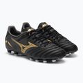 Men's Mizuno Morelia Neo IV Pro MD football boots black/gold/black 4
