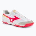 Men's Mizuno Morelia Sala Classic TF football boots white/flery coral2/bolt2