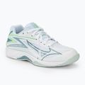 Children's volleyball shoes Mizuno Lightning Star Z7 JR white/gridge/patinagreen