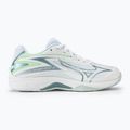 Children's volleyball shoes Mizuno Lightning Star Z7 JR white/gridge/patinagreen 2