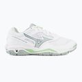 Women's handball shoes Mizuno Wave Phantom 3 white/glacial ridge/patinagreen 2