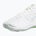 Women's handball shoes Mizuno Wave Phantom 3 white/glacial ridge/patinagreen 7