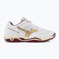 Women's handball shoes Mizuno Wave Phantom 3 white/cabernet/mp gold 2