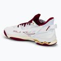 Women's handball shoes Mizuno Wave Mirage 5 white/cabernet/mp gold 3