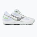 Mizuno Stealth Star 2 Jr children's handball shoes white/gridge/patinagreen 2