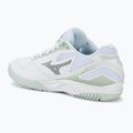 Mizuno Stealth Star 2 Jr children's handball shoes white/gridge/patinagreen 3