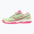 Women's padel shoes Mizuno Break Shot 4 Padel patina green / high vis pink / white