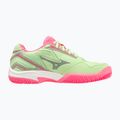 Women's padel shoes Mizuno Break Shot 4 Padel patina green / high vis pink / white 2
