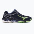 Men's volleyball shoes Mizuno Wave Voltage evening blue / tech green / lolite 2