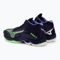 Men's volleyball shoes Mizuno Wave Lightning Z7 Mid evening blue / tech green / lolite 4