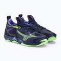 Men's volleyball shoes Mizuno Wave Momentum 3 evening blue / tech green / lolite 5