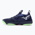 Men's volleyball shoes Mizuno Wave Momentum 3 evening blue / tech green / lolite 3