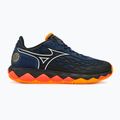Men's Mizuno Wave Enforce Tour Padel dress blues / white / carrot curl padel shoes 2