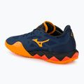Men's Mizuno Wave Enforce Tour Padel dress blues / white / carrot curl padel shoes 3