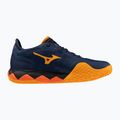 Men's Mizuno Wave Enforce Tour Padel dress blues / white / carrot curl padel shoes 9