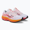 Women's running shoes Mizuno Wave Rider 27 white/black/dubarry 5