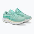 Women's running shoes Mizuno Wave Rider 27 eggshell blue/white/anise flower 5