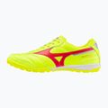 Mizuno Morelia Sala Elite TF safety yellow/fiery coral 2/galaxy silver men's football boots 3