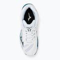 Men's volleyball shoes Mizuno Wave Mid Voltage white/sailor blue/silver 5