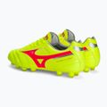 Mizuno Morelia II Pro MD safety yellow/fiery coral 2/galaxy silver men's football boots 3