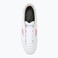 Men's Mizuno Morelia Neo IV Pro MD football boots white/ radiant red/ hot coral 5