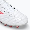 Men's Mizuno Morelia Neo IV Pro MD football boots white/ radiant red/ hot coral 7