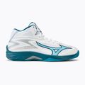 Men's volleyball shoes Mizuno Thunder Blade Z Mid white/sailor blue/silver 2