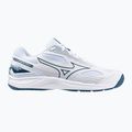 Men's volleyball shoes Mizuno Cyclone Speed 4 white/sailor blue/silver 8