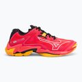Mizuno Wave Lightning Z8 volleyball shoes radiant red/ white/ carrot curl 2