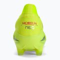 Mizuno Morelia Neo IV Β Elite MD safety yellow/fiery coral 2/galaxy silver men's football boots 8