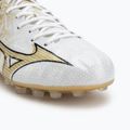 Men's football boots Mizuno Alpha Japan AG white/ge gold/black 7