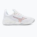 Women's volleyball shoes Mizuno Wave Luminous 2 white/navy peony/peach parfait 2